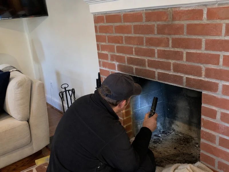 Photo-annotated chimney inspection report ready for a real estate transaction