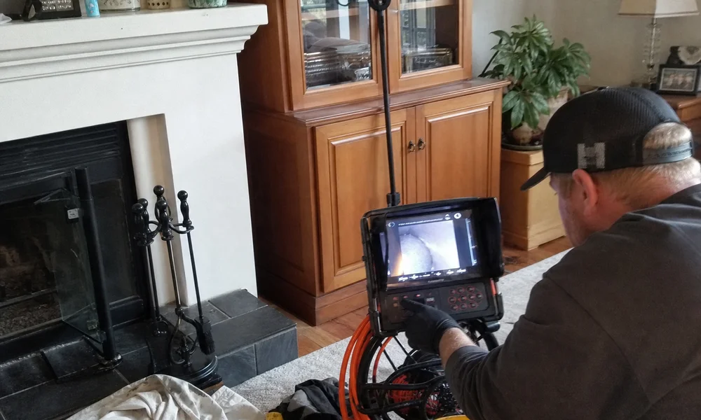 Level 2 video scan revealing a damaged clay tile with missing mortar joints